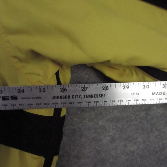 The North Face Steep Tech Jacket Mens XL Yellow Black Hooded Pullover Anorak - Picture 9 of 11